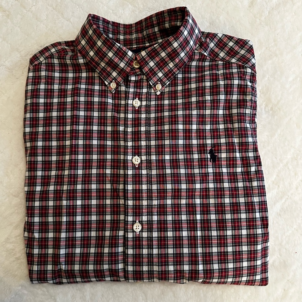 Boys Polo Button Down Size L (14-16)